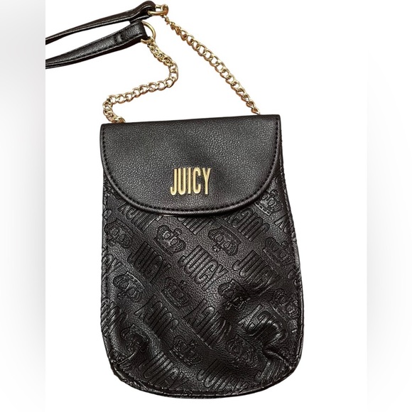 Juicy Couture Black Crossbody Bag 7” x 5.5” - Picture 2 of 7